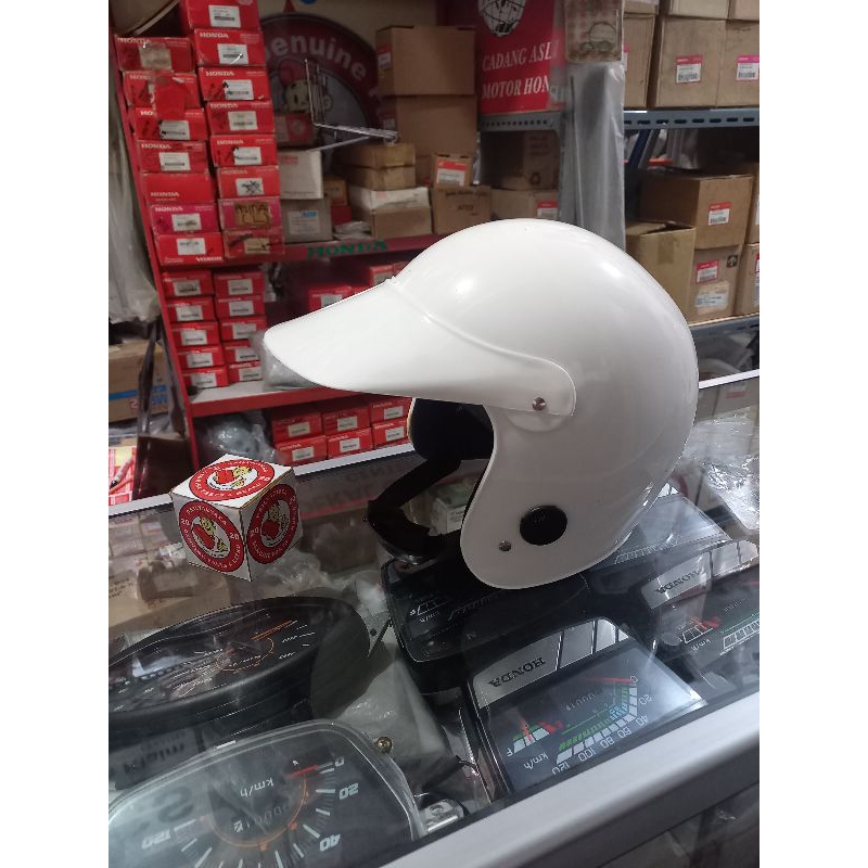HELM JADUL KLASIK ANTIK VINTAGE UNTUK MOTOR HONDA GL SERIES MAX PRO ASTREA PRIMA GRAND