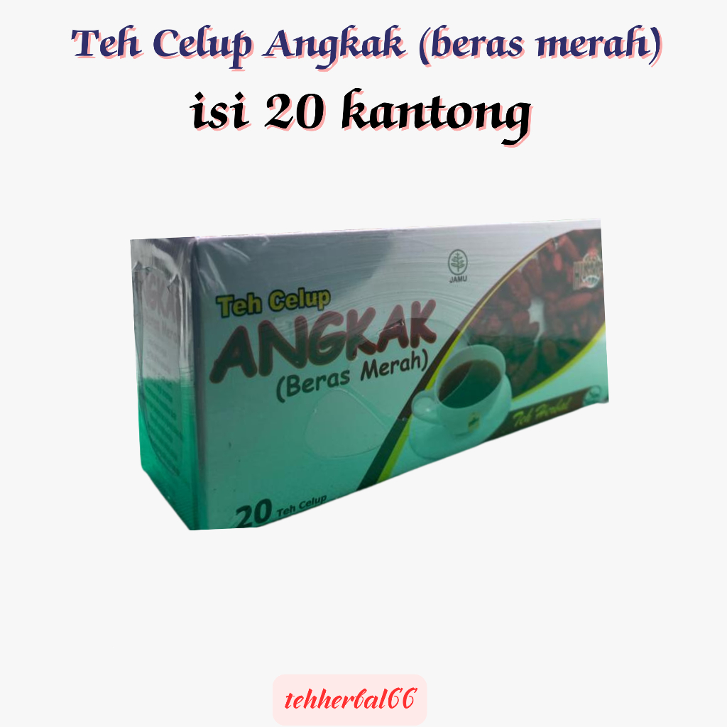 

Teh celup ANGKAK (beras merah)isi 20 kantong