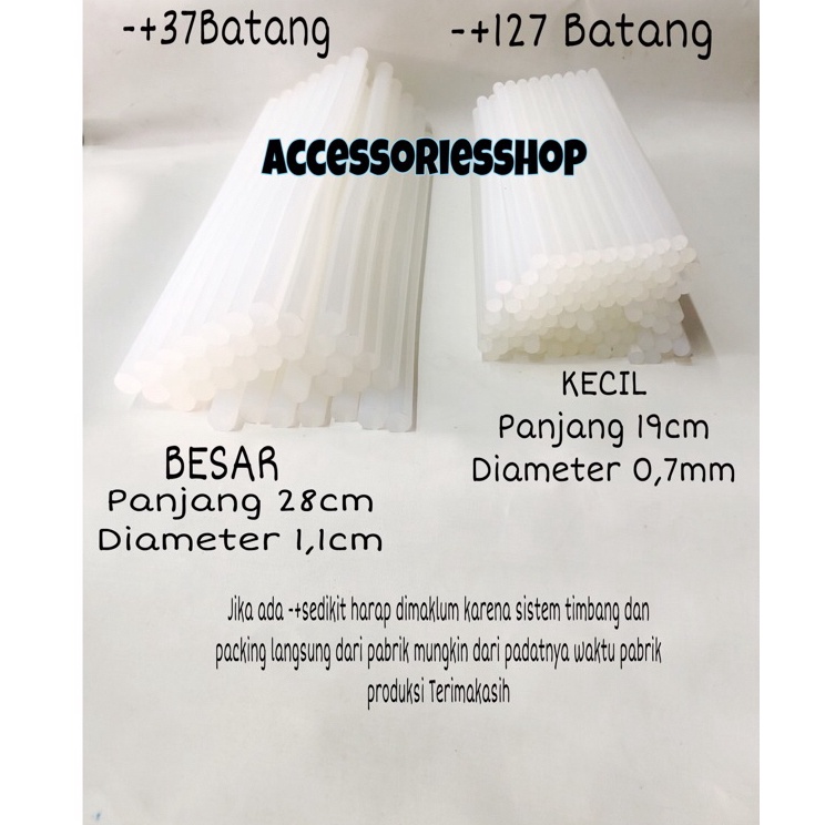 

Kirim Langsung Lem bakar lem lilin besar,kecil (Tw T)-(-+1KG)