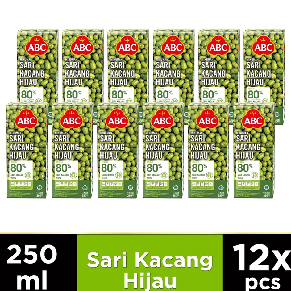 

➭➱✥❄ ABC Minuman Sari Kacang Hijau 250 ml - Multipack 12 pcs Baru