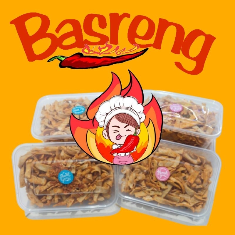 

Keripik basreng ikan balado pedas