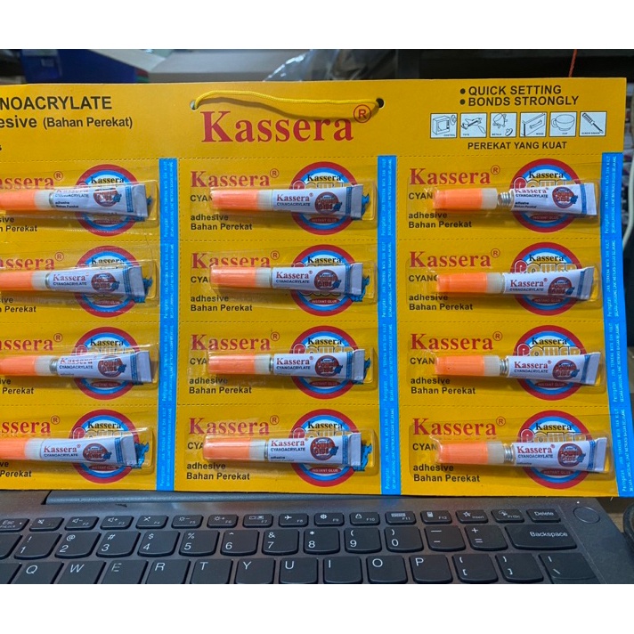 

Dijual Murah 12 psc lem power glue kassera harga pedagang