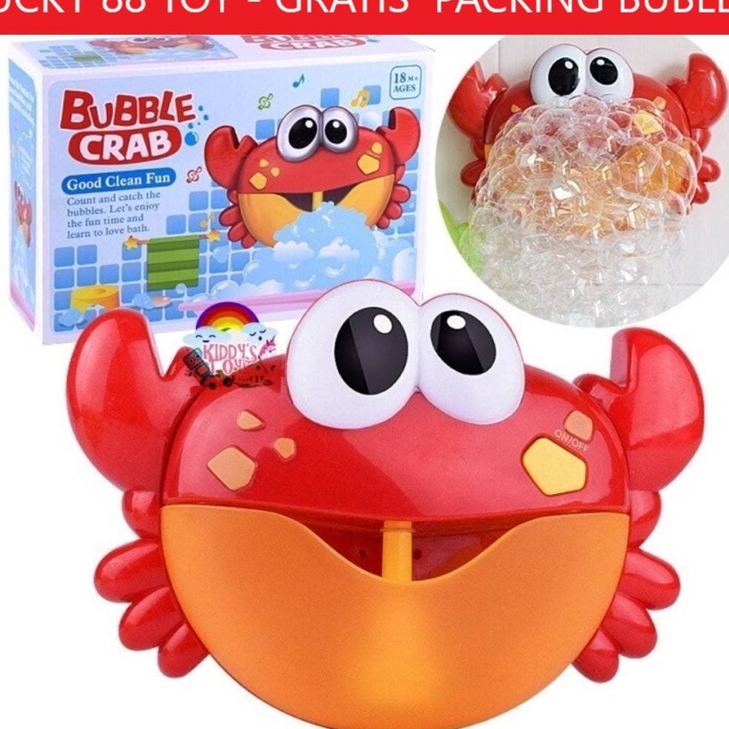 Kirim Sekarang Mainan Kamar Mandi Anak Bubble Crab Music Alat Pembuat Busa Besar  Mainan Gelembung B