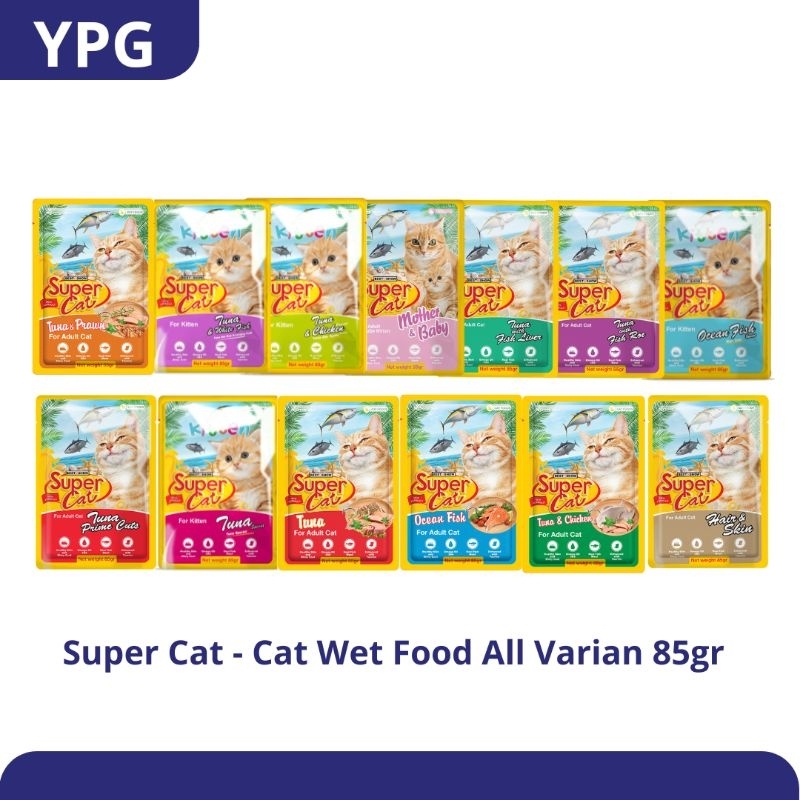 Super Cat - Cat Wet Food Pouch 85gr