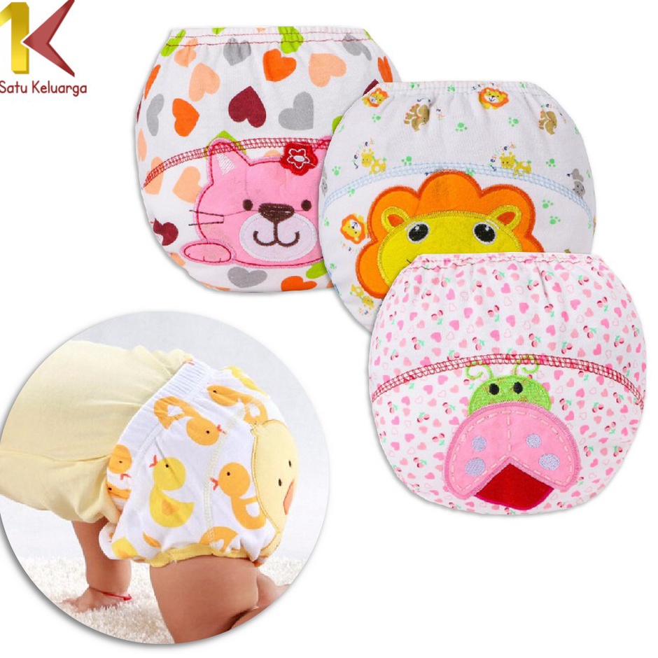 Deal NowD8p3O Satu Keluarga Popok Kain Bayi P79 Bisa Cuci Ulang Celana Training Pants Anak Cloth Dia