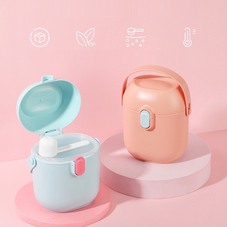 Clearance saleSs9S3 LKM314 Tempat Kotak Penyimpanan Susu Bubuk Bayi Tempat Susu Bubuk Portabel Wadah