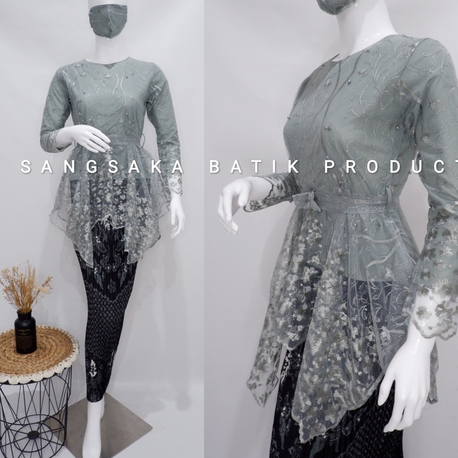 Model Terkini Kebaya Tunik / Tunik Brokat / Kebaya Modern / Kebaya tile / Kebaya Favorite / Batik Co