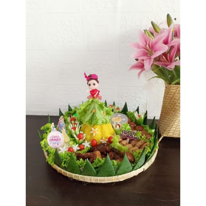 

Tumpeng cantik/tumpeng barbie/tumpeng nasikuning/10porsi