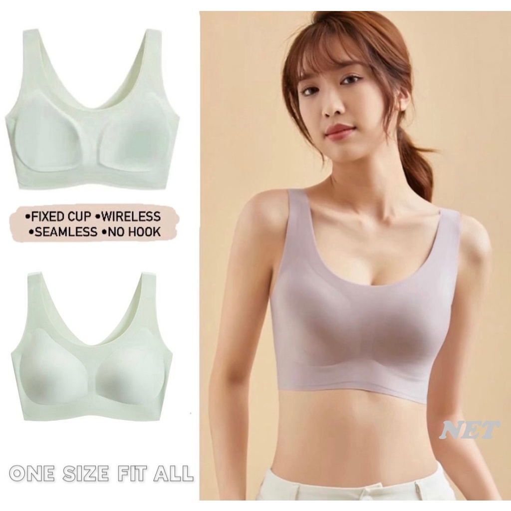 New Women's Bra Wireless Cotton Comfort Padded Push Up Top Fashion