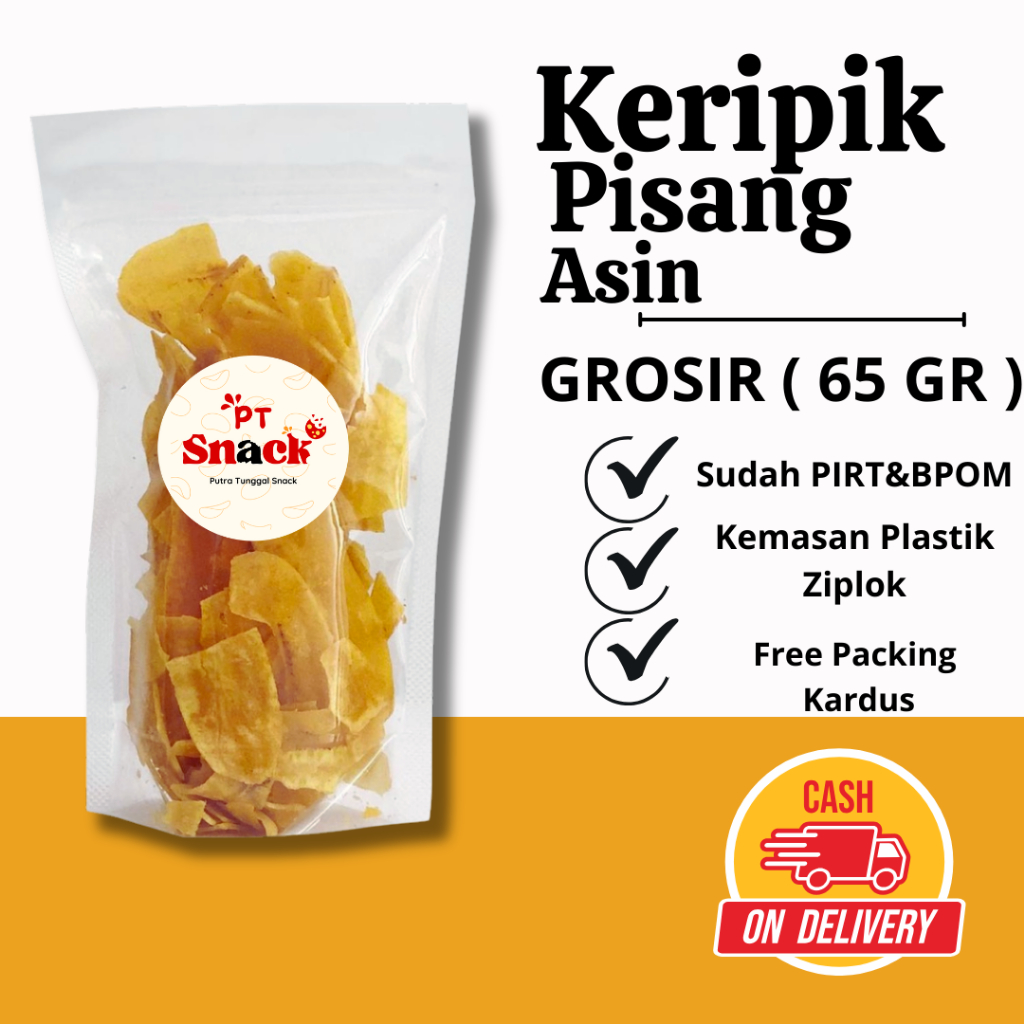 

[ PT SNACK ] Pisang asin & manis cemilan camilan ringan enak