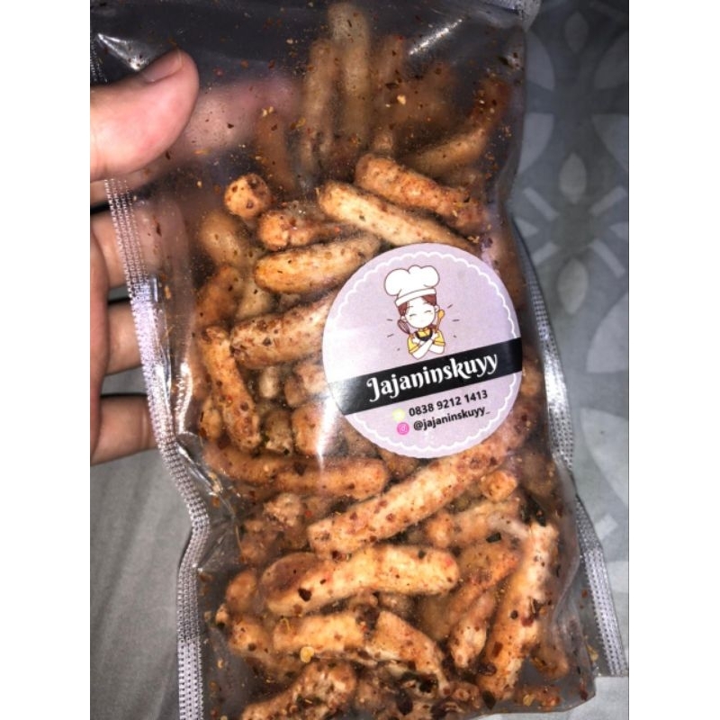 

Basreng pedas daun jeruk 250gr