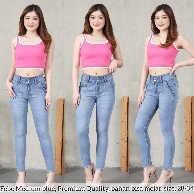 Celana 7/9premium/Celana evodom/Celana wanita premium/Celana sobek size jumbo/jeans 7per9