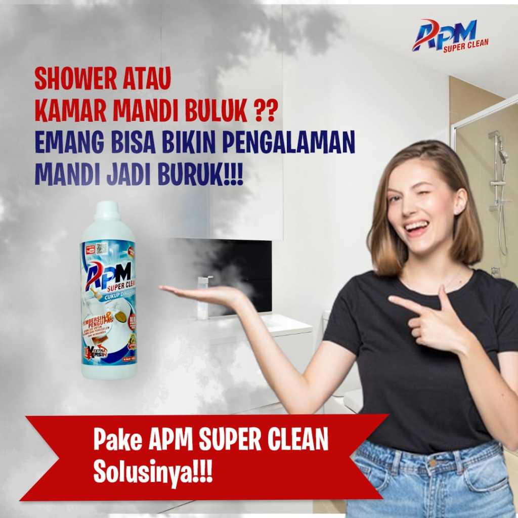 APM SUPER CLEAN 1000ml PEMBERSIH KERAK KAMAR MANDI