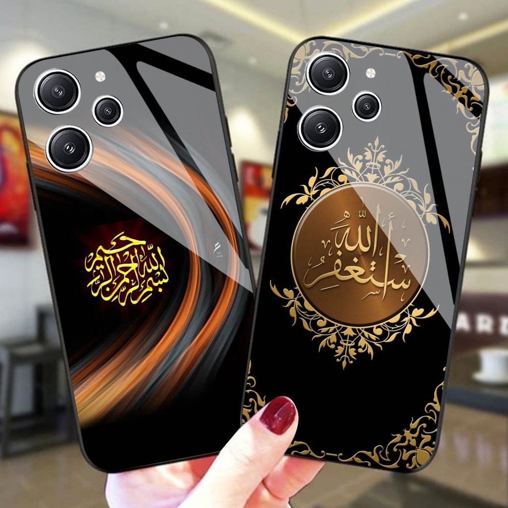 Case Kaca Redmi 12 2023 - Kesing Hp Redmi 12 2023  - Case Kaca Kilau  Redmi 12 2023 - Case  Redmi 12