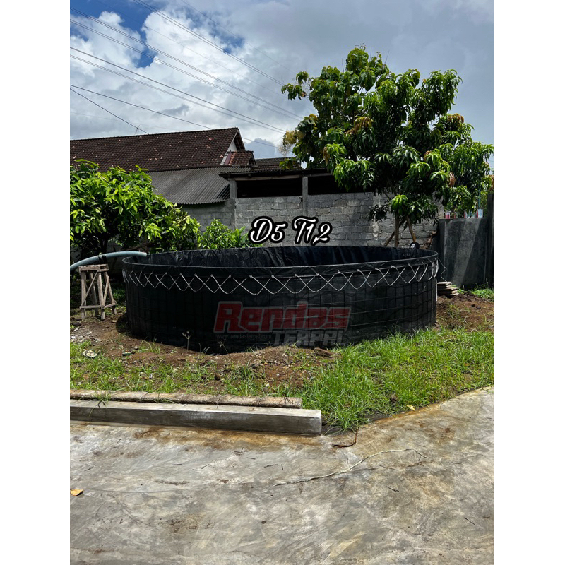 Kolam Terpal Bulat Orchid Diameter 5 Tinggi 1.2 (Terpal Saja)