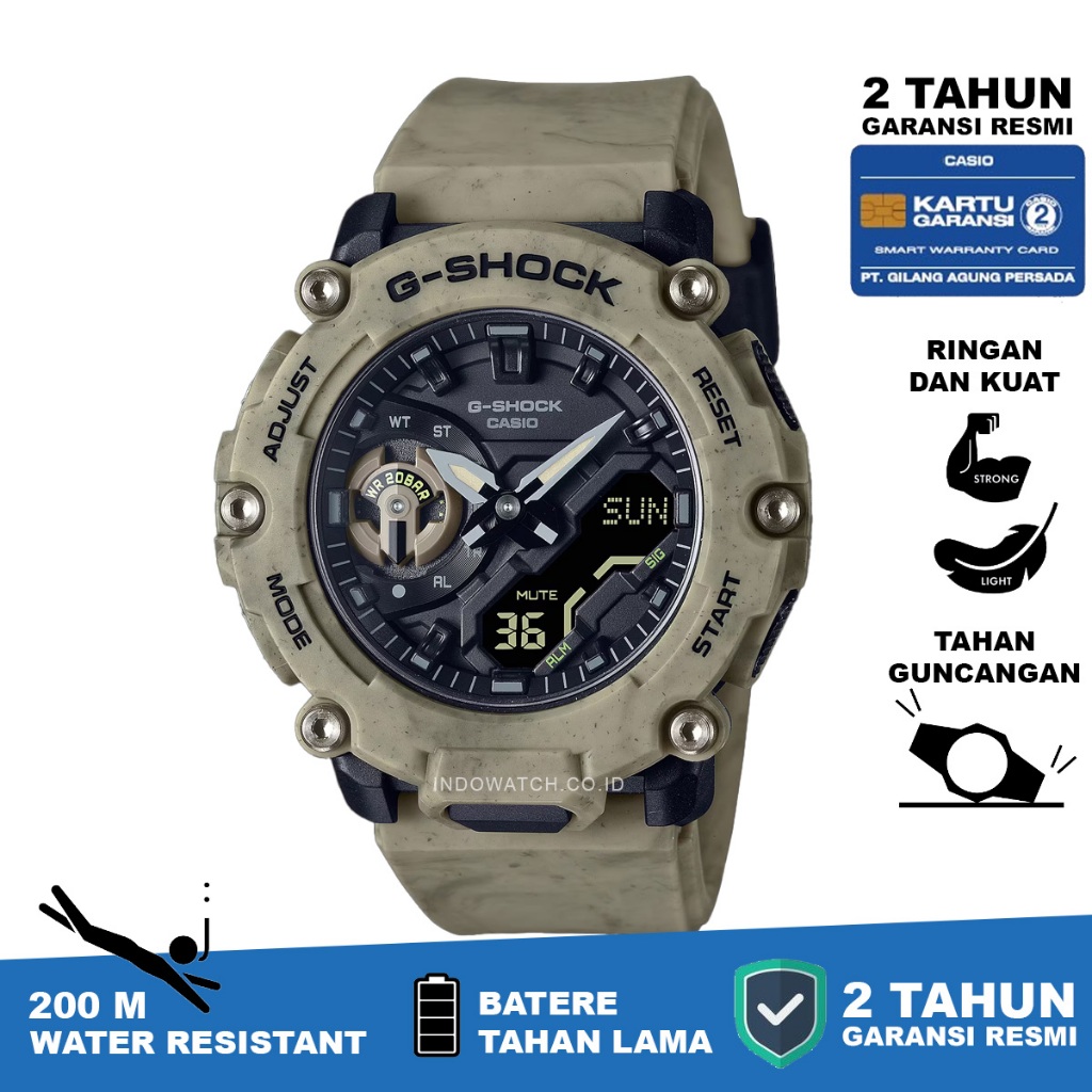Casio G-Shock GA-2200SL-5A g shock ga 2200 original garansi resmi