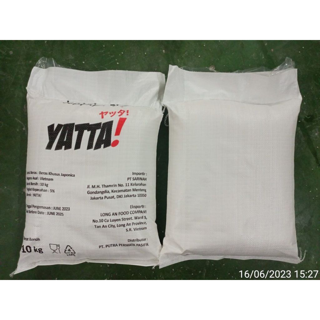 

Oishi Sushi Rice - Vietnam YATTA 10kg kemasan Repacking