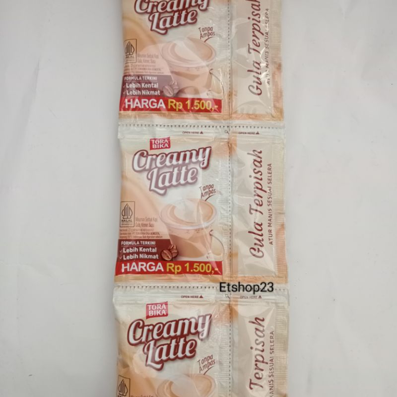 

[Renceng]Kopi Torabika Creamy Latte 1Renceng isi 10 pcsx25gr