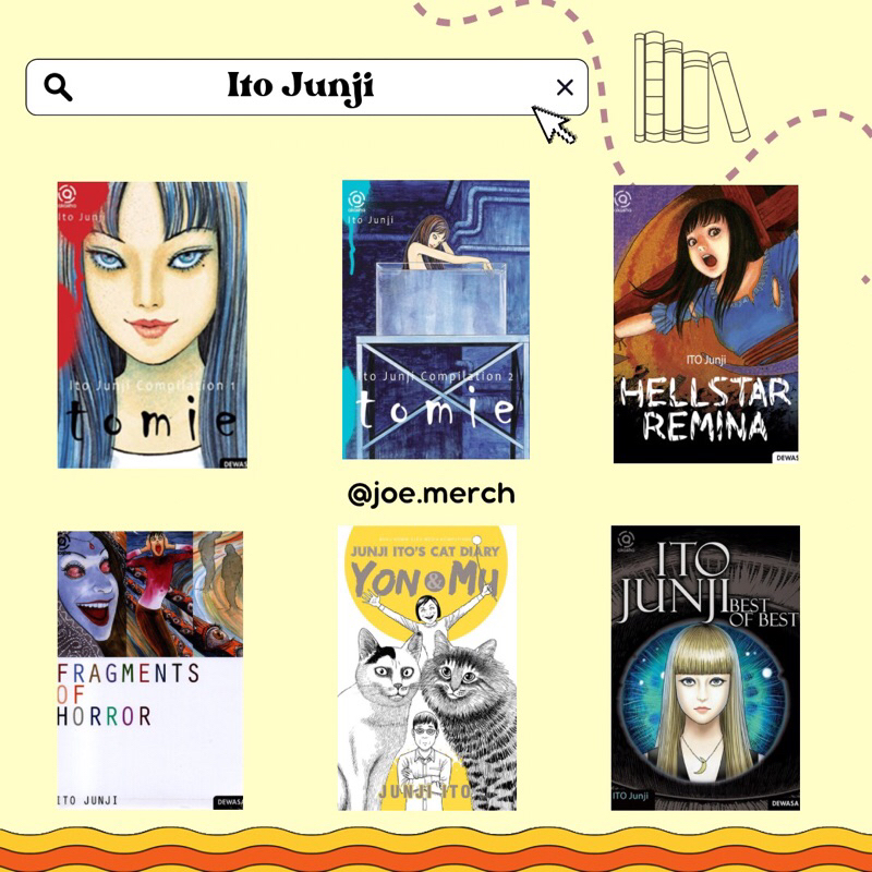 Ito Junji - Tomie, Hellstar Remina, Fragments Of Horror, Yon & Mu, Best Story Ito Junji, Uzumaki, So