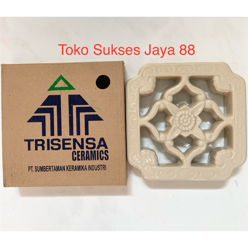 Trisensa Roster / Rooster / Lubang Angin 20x20 Royal Beige