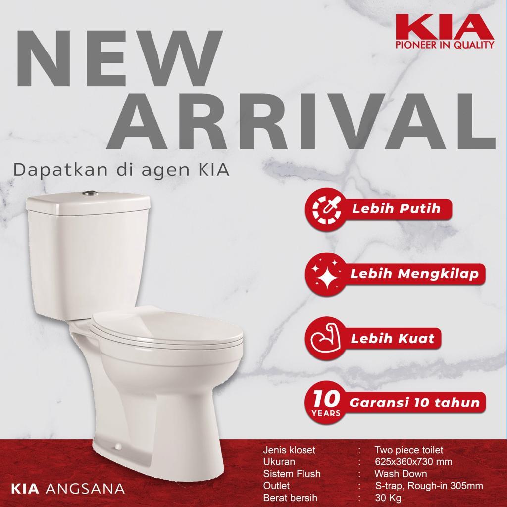 Kloset Duduk KIA Angsana 010 / Monoblock / Toilet Duduk KIA Angsana