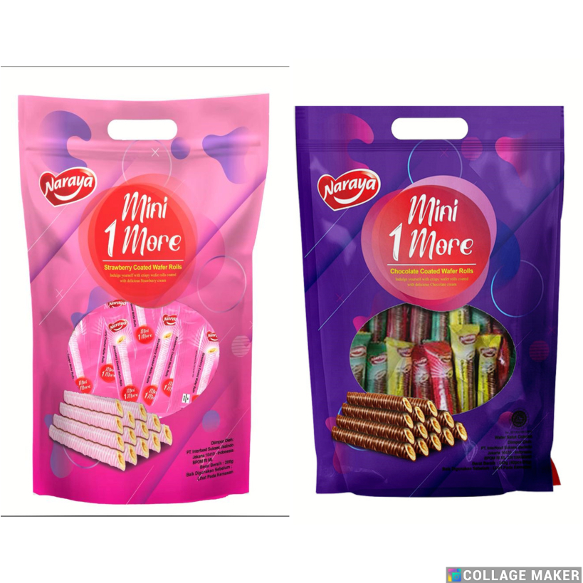 

[COKELAT] Naraya Mini 1 More 200gr Rasa Cokelat dan Strawberry