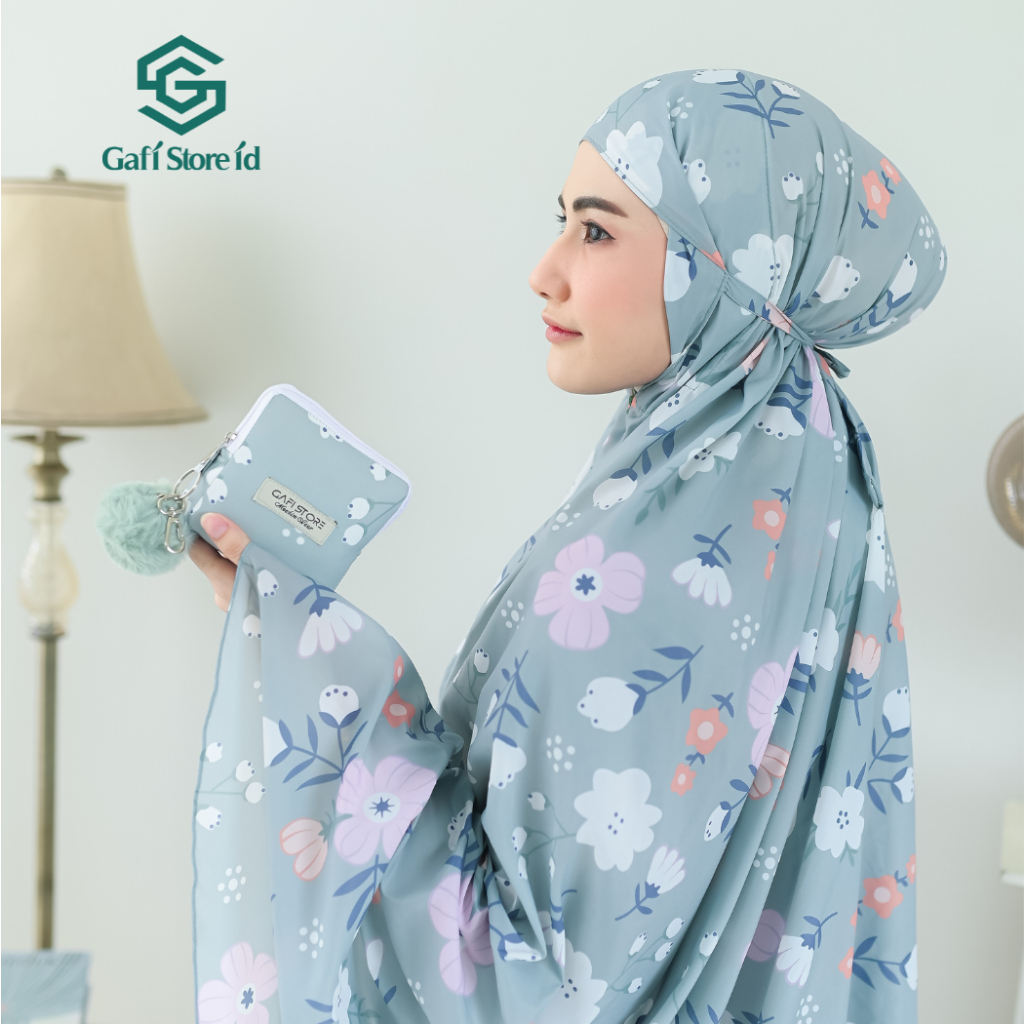 Gafi Store ID - Mukena Traveling Pouch Mini Parasut Floretta Series Terbaru