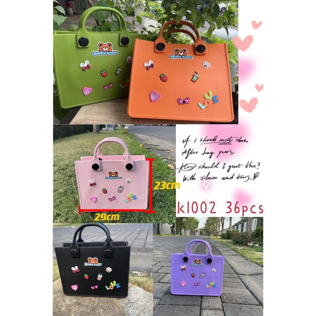 Eva Bags Tas Wanita Serbaguna Tote Bag Lucu Bahan Phylon Tas Jinjing Handle Bag Wanita TAS multifungsi