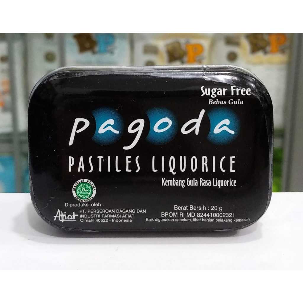 

Pagoda Pastiles Liquorice 20gr - Pelega Tenggorokan