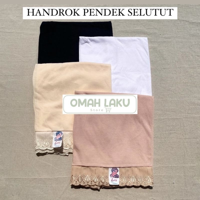 Androk Rok Dalaman Wanita Pendek / Handrok Pendek Selutut / Rok Dalaman Wanita
