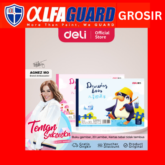 

Deli Painting Book / Buku Gambar 20 Lembar Kertas Tebal Tidak Tembus 73377