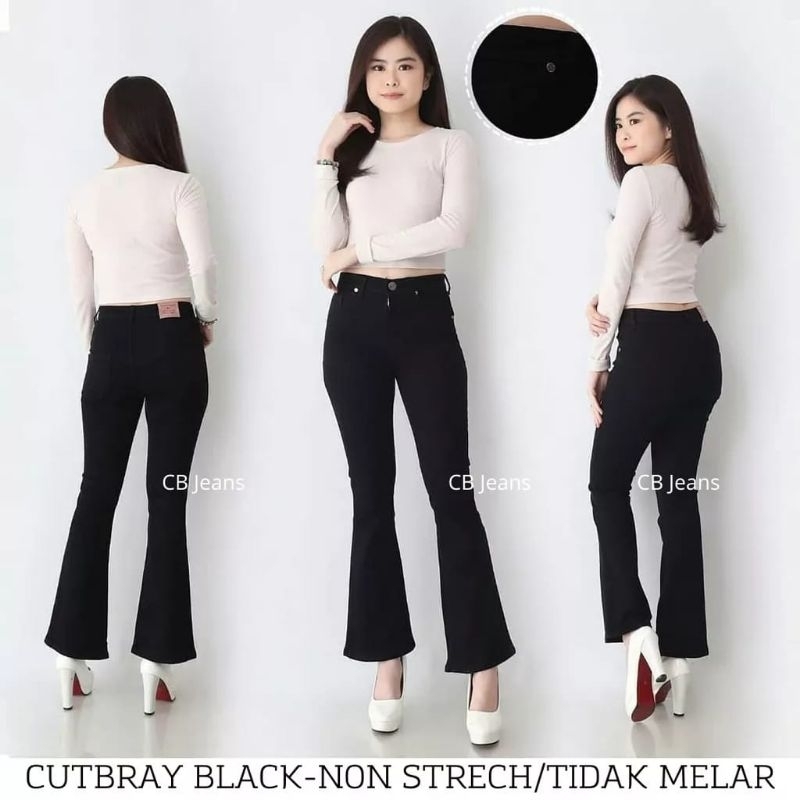 Celana Cutbray Jeans Wanita Kekinian Celana jeans Wanita