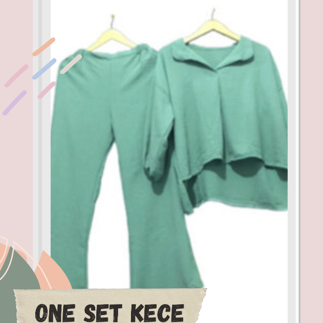 BETHA ONE SET JUMBO CELANA CUTBRAY BAHAN CRINKLE AIRFLOW