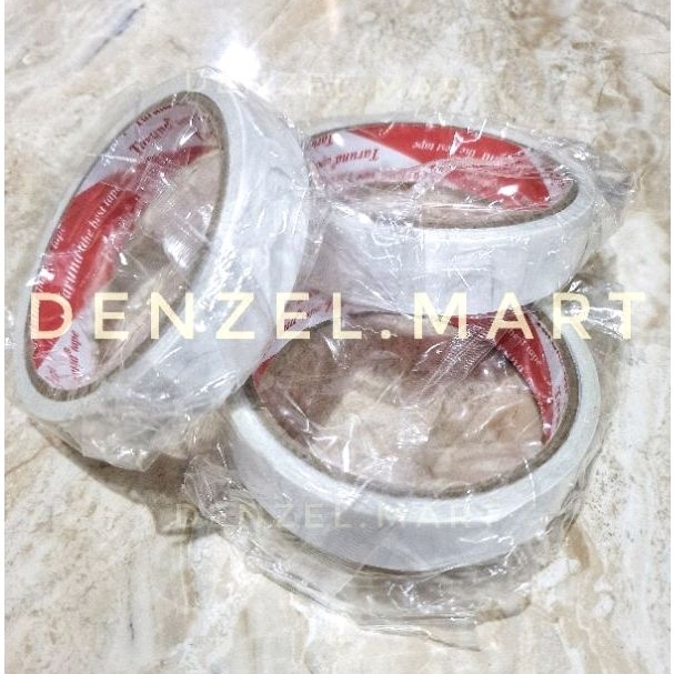 

Double tape Selotip Kertas Timbal Balik TARUNA 1 inci