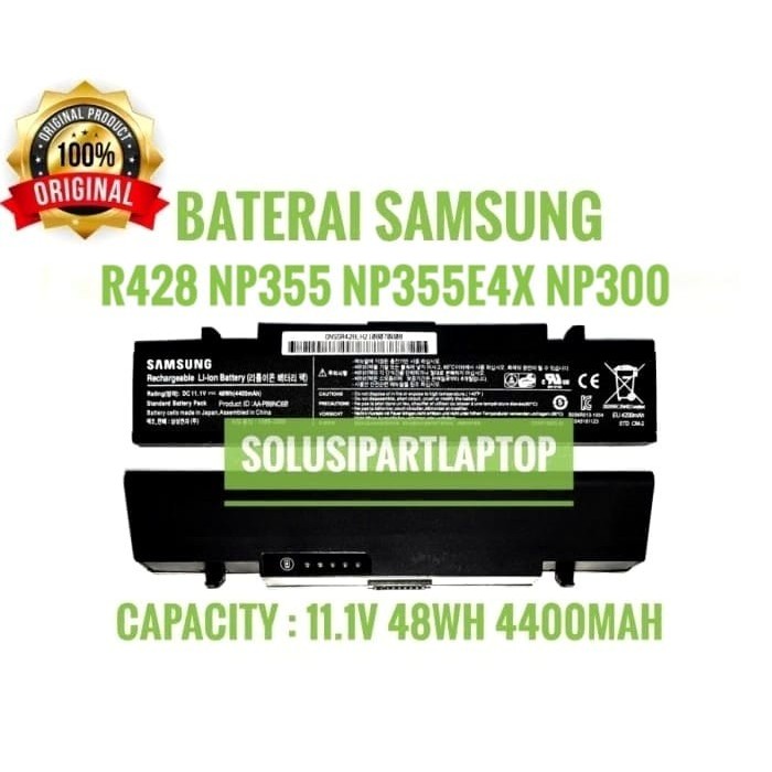 Original Battery Batre Baterai laptop Samsung Np355 , Np355e4x, Np300