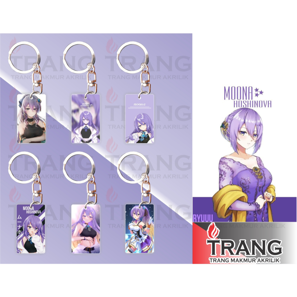 Gantungan Kunci Akrilik Moona Hoshinova / Keychain Acrylic Moona Hoshinova