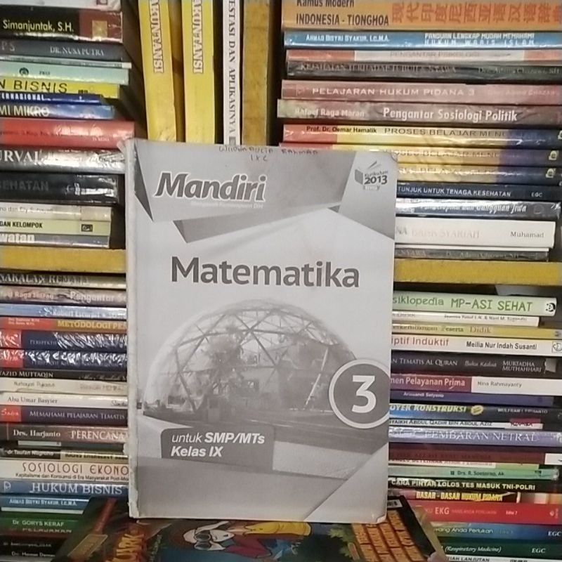 buku mandiri matematika kelas 9-3 smp