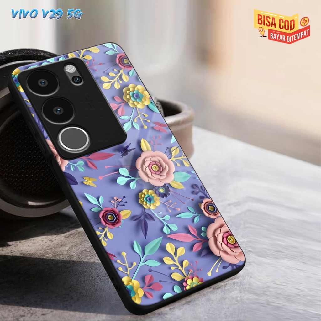(CC208)CASING GLASS VIVO V29 5G CASING GLOSSY V29 5G CASE KACA VIVO V29 5G SOFTCASE VIVO V29 5G
