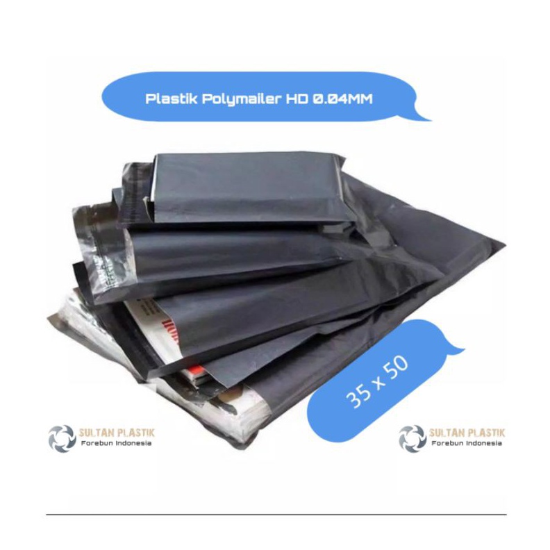 

BISA ✨COD✨ Plastik polymailer packing olshop isi 100 35x50 HD gas !!