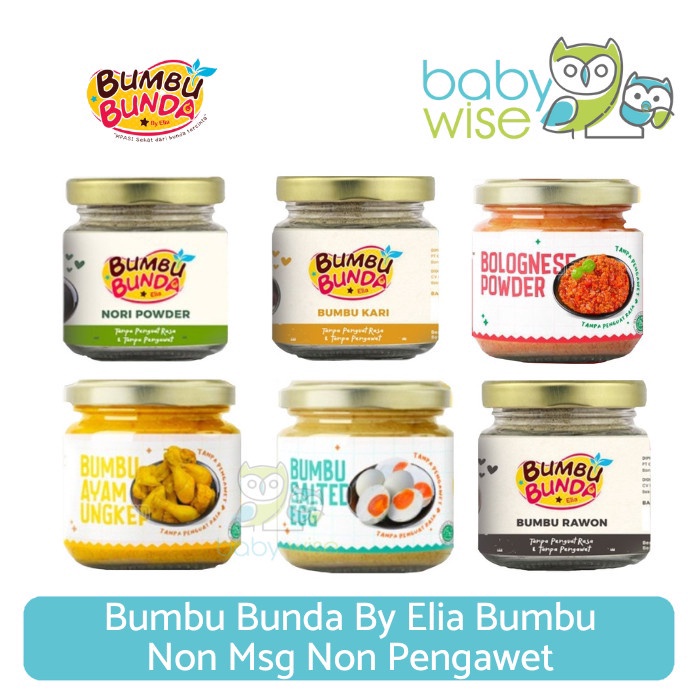 

✨TERBARU✨ Bumbu Bunda By Elia Bumbu Non MSG Non Pengawet - MPASI Anak !!!
