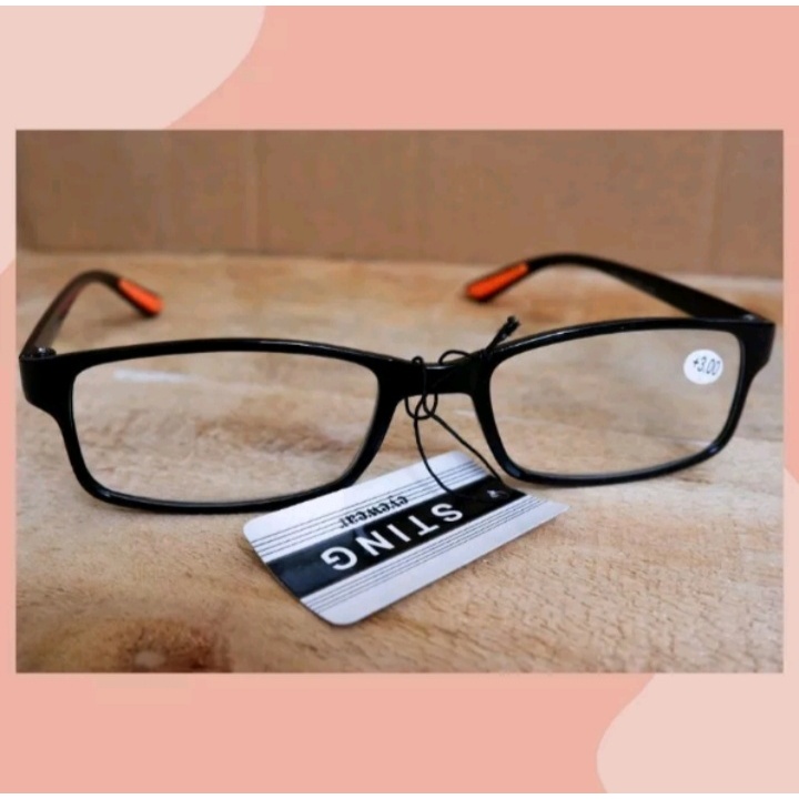 Kacamata Baca Kacamata plus +0,50 +0,75 +1,00 +1,25 +1,50 +1,75 +2,00 +2,25 +2,50 +2,75 +3,00 +3,50 