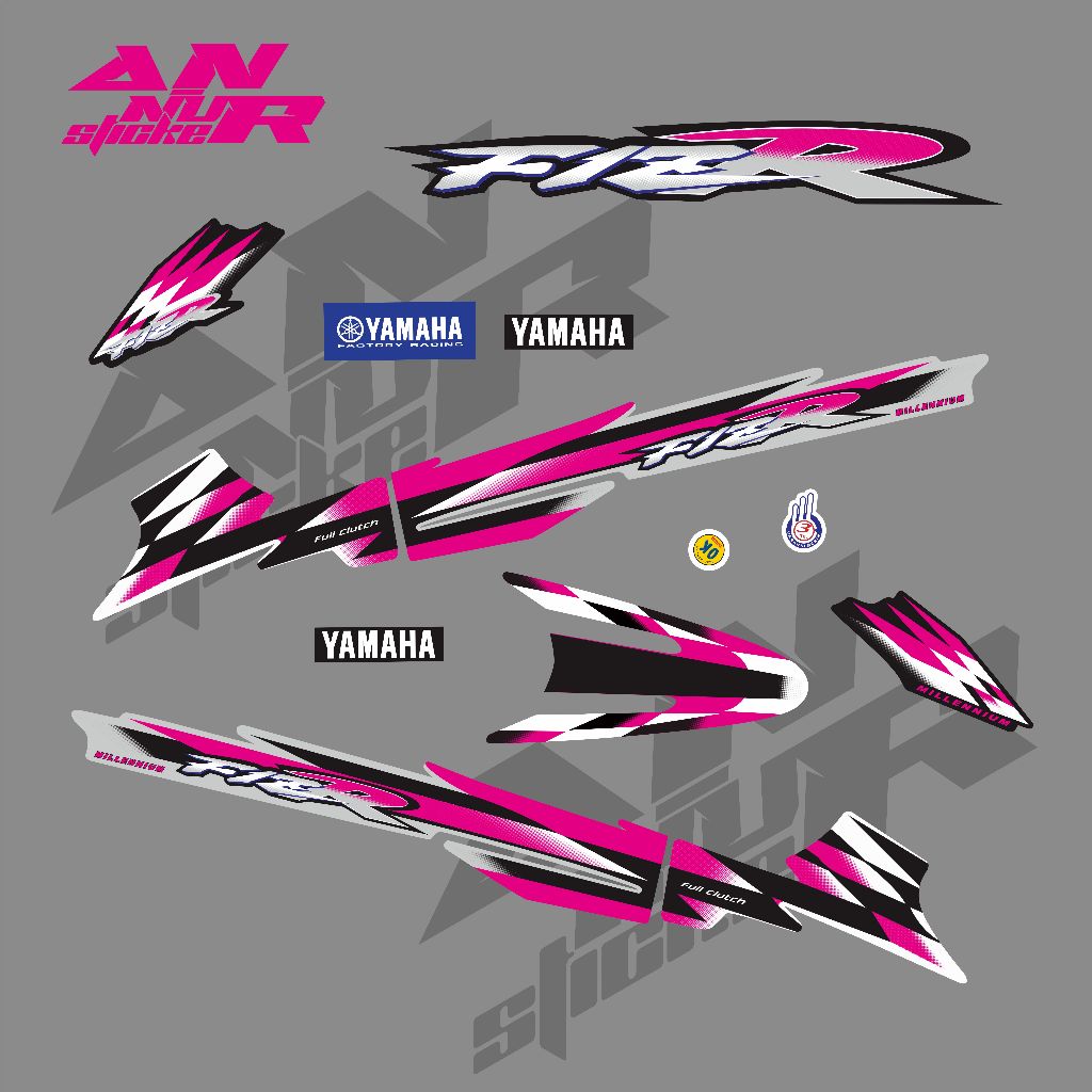 Striping Stiker Lis Fiz R Milenium Variasi pink magenta