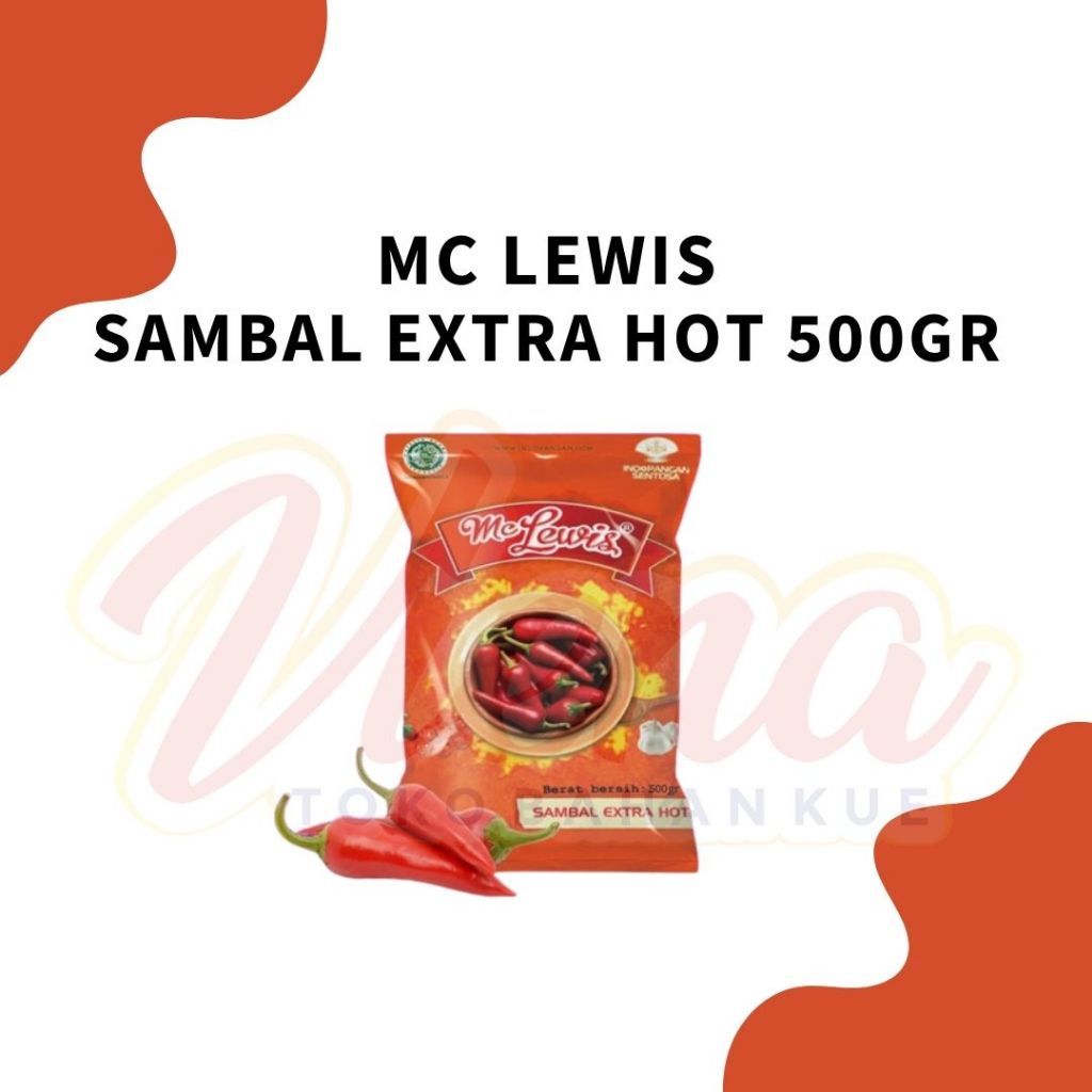 

MC Lewis Sambal Extra Hot 500gr / Saos / Saus Sambal Extra Pedas