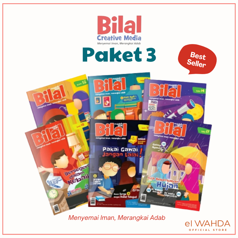 Bilal Buku Cerita Anak Islam Majalah Bilal Paket 3  (Edisi 12 Sampai Edisi 17)