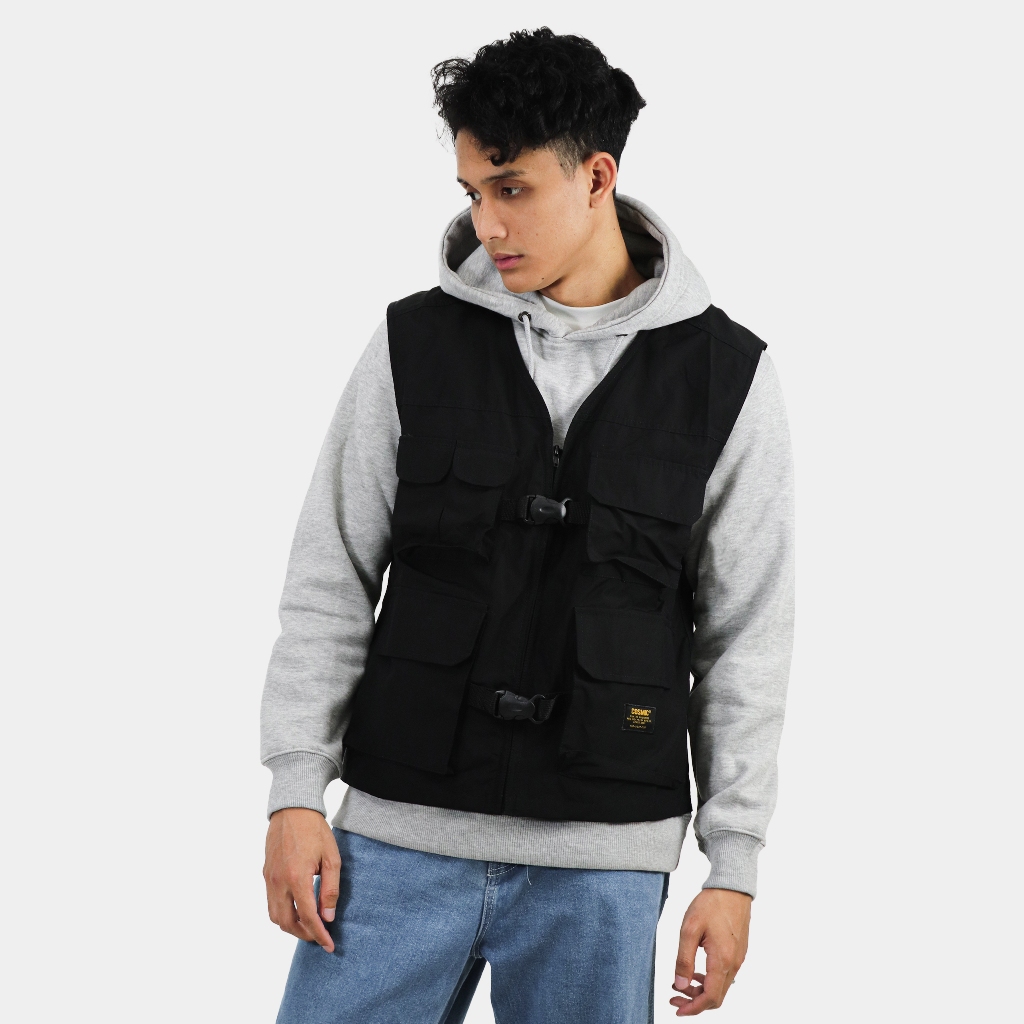 Cosmic Jacket Pria Vest PESQUER BLACK