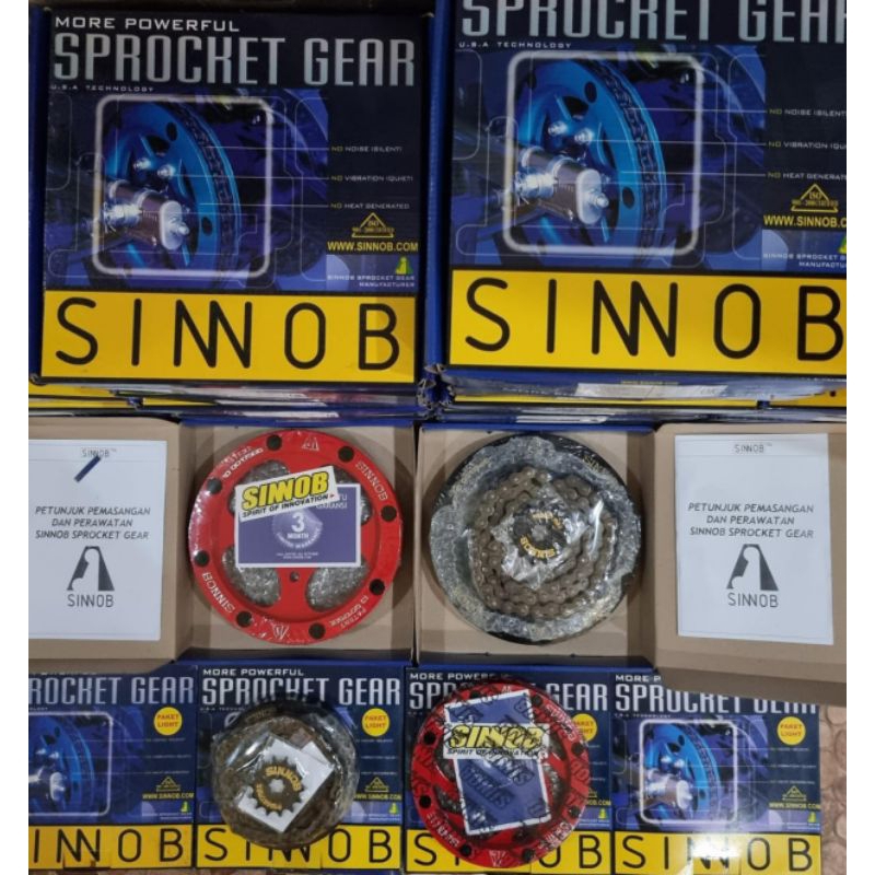 GEARSET ORIGINAL SINNOB SONIC 150R /SUPRA GTR 150 /SATRIA FU /SATRIA FU NEW/JUPITER Z NEW/JUPITER Z 