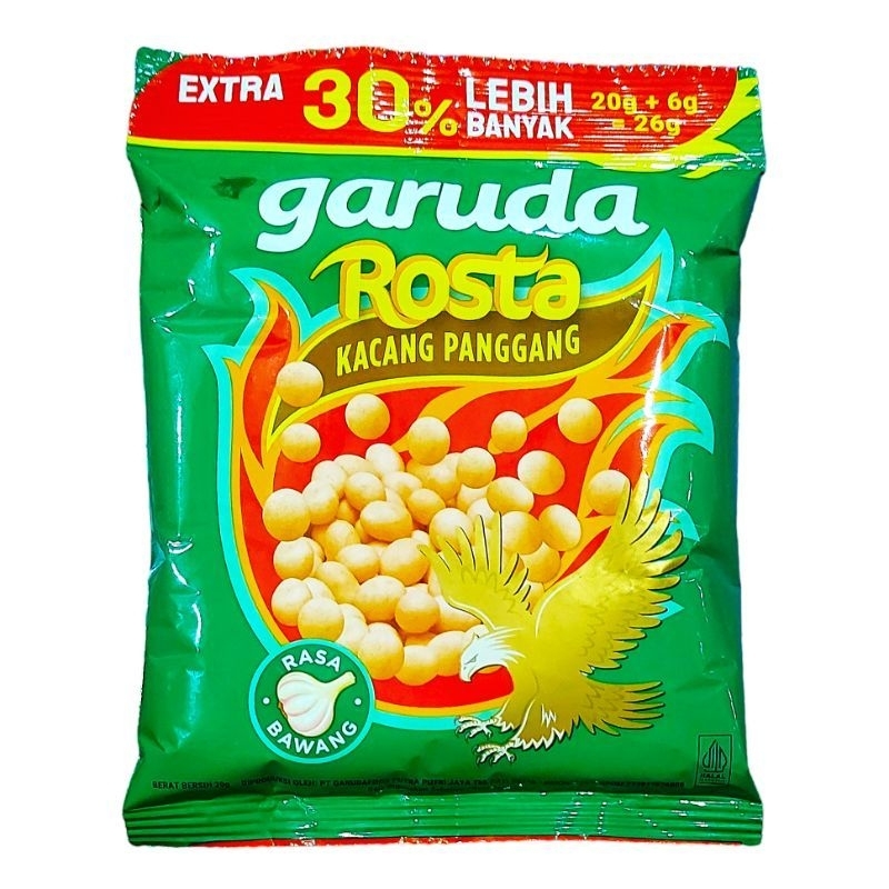 

Dipanggang Gak Digoreng: GARUDA ROSTA 20 gr Kacang Panggang Renyah Bet