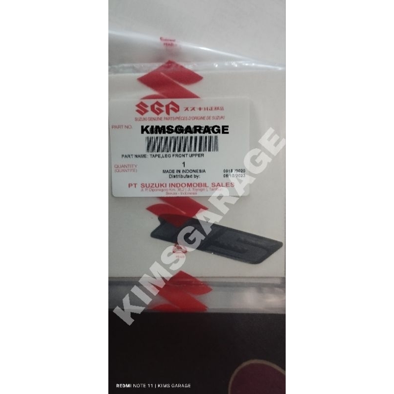 Stiker Emblem Logo "115" Suzuki Nex 2 Original SGP