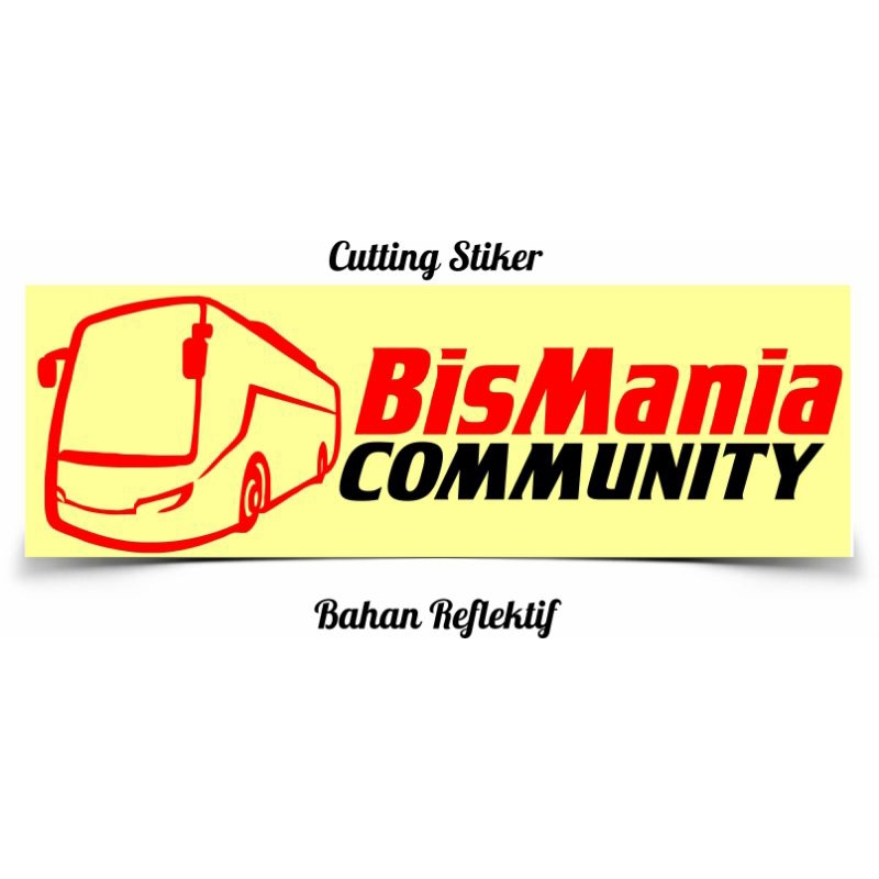 Stiker cutting bismania comunity