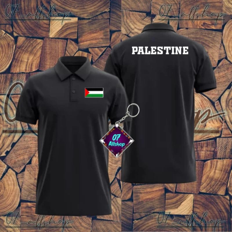 KAOS KERAH POLO/ POLOSHIRT PALESTINA TERBARU